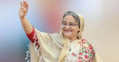 কলাবাগান মাঠে নির্বাচনী জনসভায় শেখ হাসিনা