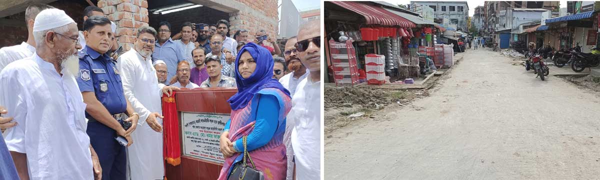 রাণীনগরে এমপির নির্দেশে সাতদিনে রাস্তা আরসিসি করণ