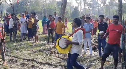 বগুড়ায় ঢোল পিটিয়ে বেদখল হওয়া জমি উদ্ধার করল আদালত