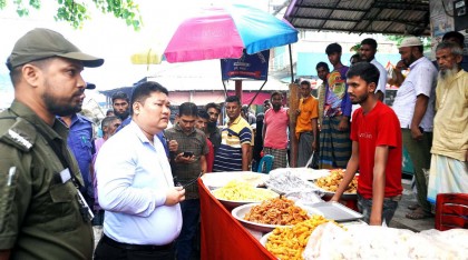 ধুনটের সোনাহাটা বাজারে অভিযান চালিয়ে তিন ব্যবসায়ীকে জরিমানা