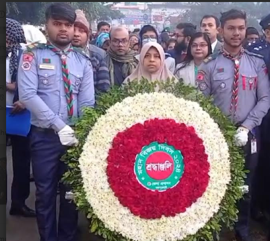 জয়পুরহাটে নানা আয়োজনে যথাযোগ্য মর্যাদায় মহান বিজয় দিবস উদযাপন 