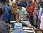 শেরপুরে কোচের ধাক্কায় প্রাণ গেলো ট্রাক চালক সহযোগীর
