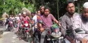সাদুল্লাপুরে জামায়াতে ইসলামীর এমপি প্রার্থী অধ্যক্ষ মাওলানা নজরুল ইসলাম লেবুর গণসংযোগ