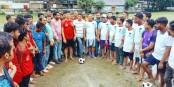 বগুড়ায় কলেজ ছাত্রদলের প্রীতি ফুটবল টুর্নামেন্ট 