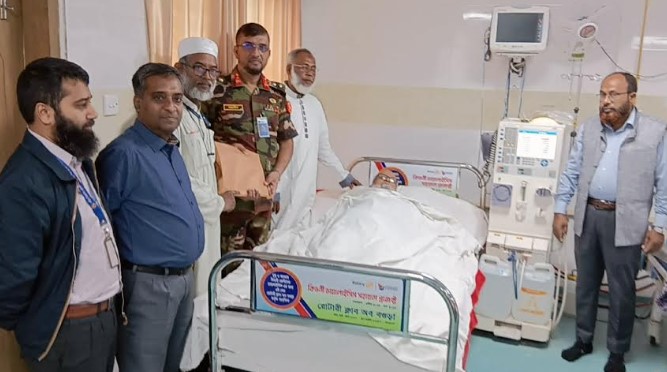 দরিদ্র কিডনি রোগীদের পাশে রোটারি ক্লাব অব বগুড়ার মানবিক উদ্দোগ