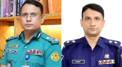 রাজশাহীর নতুন পুলিশ কমিশনার জিল্লুর রহমান, এসপি নাঈমুল হাছান