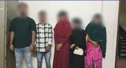 সিলেটে আবাসিক হোটেলে অনৈতিক কাজের অভিযোগে ৫ জন আটক