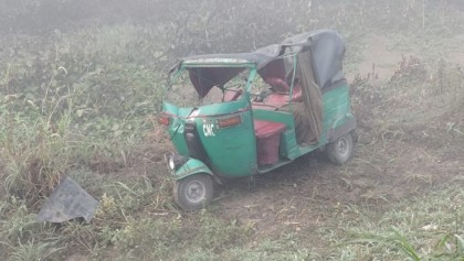 শেরপুরে সড়ক দুর্ঘটনায় সিএনজি যাত্রী নিহত, একজন গুরুতর আহত