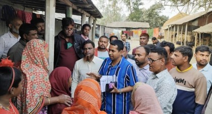 বগুড়ার চরাঞ্চলে ধানের শীষে ভোট চেয়ে 
ভোটারদের দ্বারে যুবদল সম্পাদক আবু হাসান