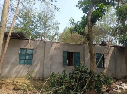 গোবিন্দগঞ্জে ঝড় ও শিলাবৃষ্টিতে ব্যাপক ক্ষয়ক্ষতি